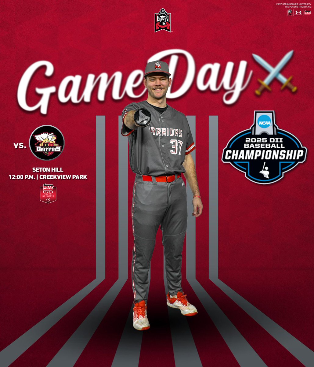 ESU Warriors (@esuwarriors) on Twitter photo ๐๐ซ๐ข๐ฉ ๐ญ๐จ ๐๐๐ซ๐ฒ ๐จ๐ง ๐ญ๐ก๐ ๐๐ข๐ง๐ โ๏ธโพ
ESU is one win away from the Division II College World Series and looks to take down Seton Hill today starting at noon. If the Warriors don't win Game 1, Game 2 will follow at 3 p.m.!
ESU Championship Central: ๐๐ซ๐ข๐ฉ ๐ญ๐จ ๐๐๐ซ๐ฒ ๐จ๐ง ๐ญ๐ก๐ ๐๐ข๐ง๐ โ๏ธโพ
ESU is one win away from the Division II College World Series and looks to take down Seton Hill today starting at noon. If the Warriors don't win Game 1, Game 2 will follow at 3 p.m.!
ESU Championship Central: