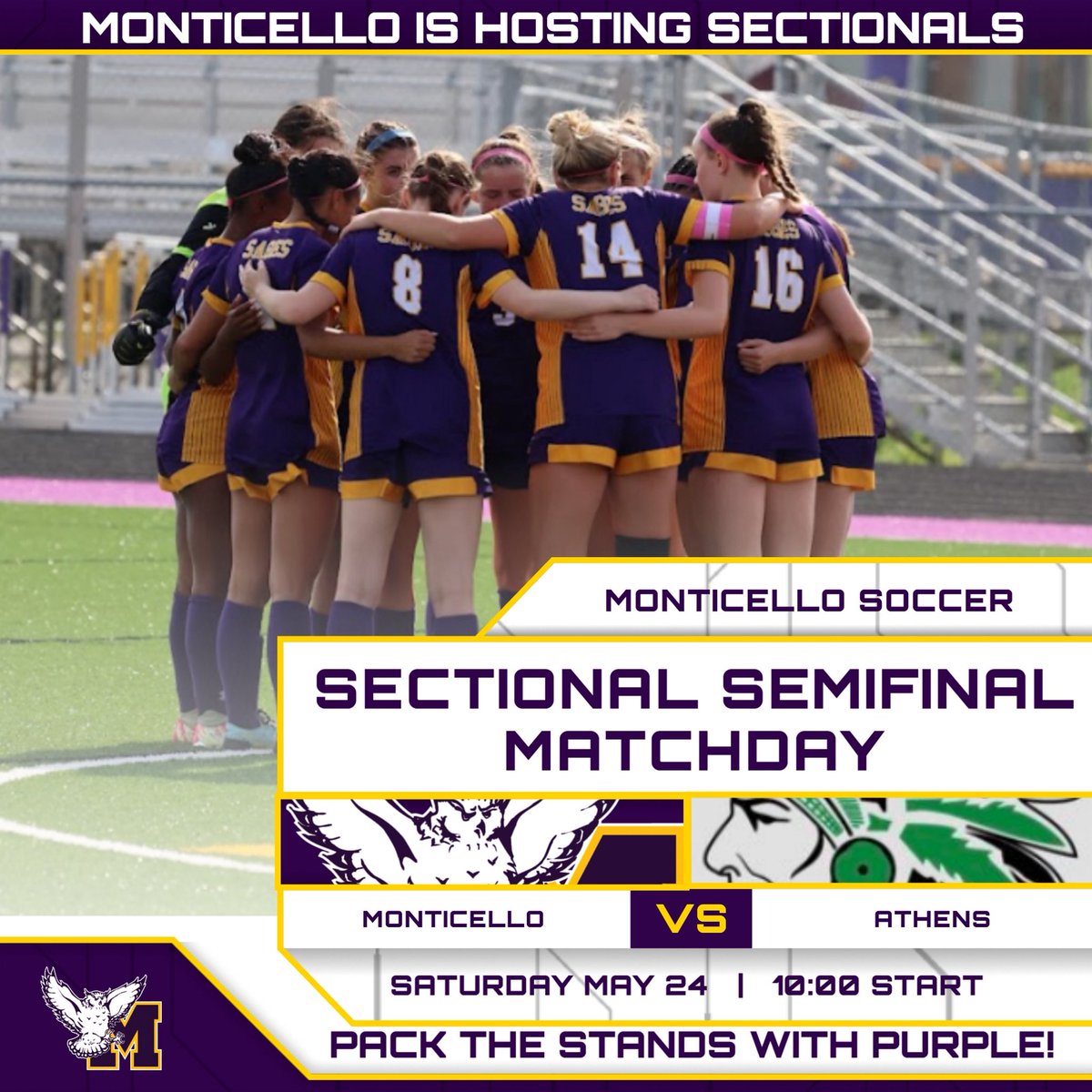 Sectional Matchday in Monticello.