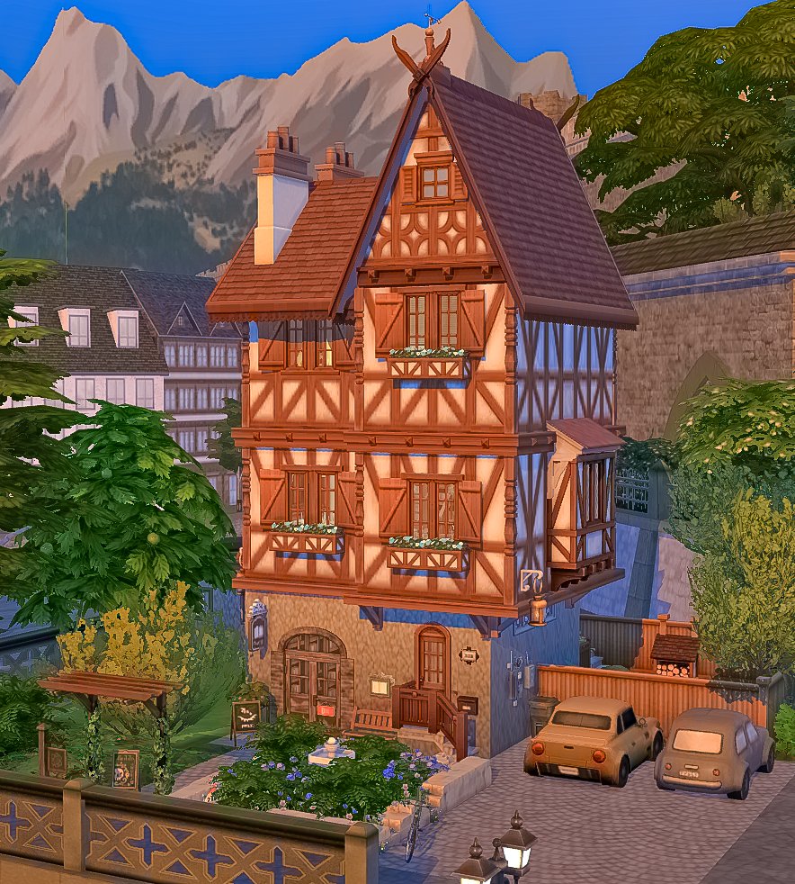 asimialex's tweet image. Here are some interior shots of the private apartment of my small business build "The Old Bookstore"
The living room and kitchen are located on the 2nd floor above the bookstore.
#TheSims #TheSims4 #ShowUsYourBuilds @TheSimmersSquad @TheSims