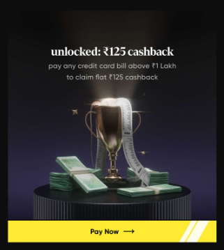 FinTechGenie's tweet photo. Don't miss this OG-level offer from #CRED 😎

💳Pay your credit card bill above ₹1 Lakh and get ₹125 cashback 💸

That’s like… buying a Rolex and getting a free toffee 🍬Still worth flexing though 😌🔥 

#CreditCardGoals #RichPeopleThings #ccgeek #ccgeeks #CrecitCard #bills https://t.co/80GXTBN7y9