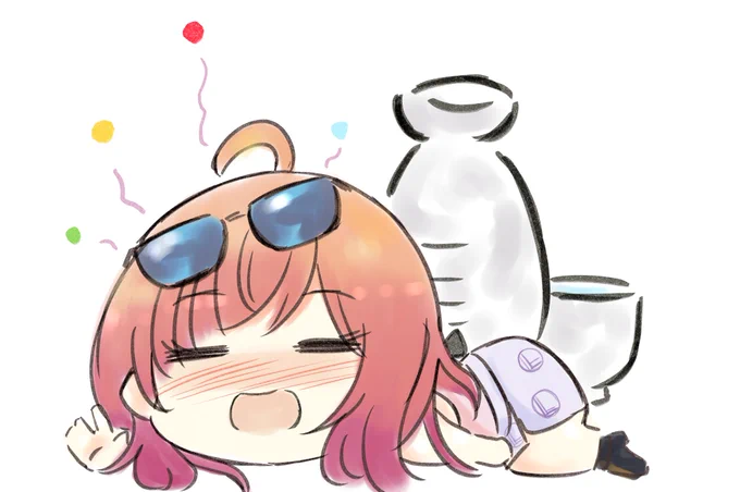 今週のホロライブらくがきは 全然酔っていない りりかしゃっちょを描きました。早く元気になって美味しいお酒をたしなんでる姿が見たいものです。#ririkart生憎の天気ではありますが皆様どうぞ良い週末をお過ごしくださいませ。 
