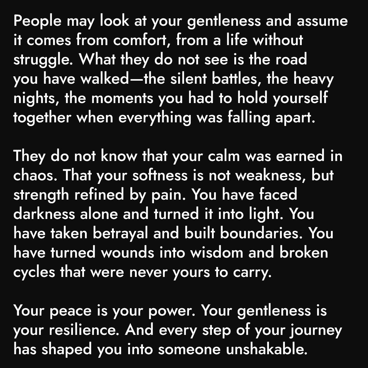 Become unshakable...