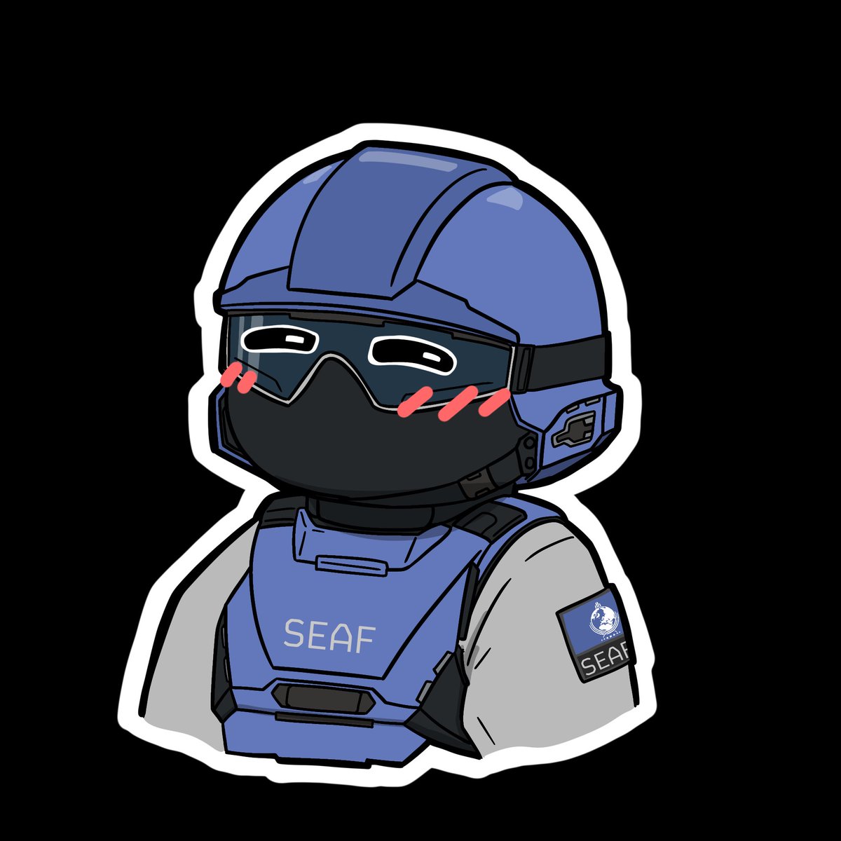 lalaboy_draws's tweet photo. Should I make a sticker pack of the SEAF troopers? Repost this 200 times and I’ll do it. 
They’d be same as the previous sticker pack. If you have emoticons that I should draw them in, do leave a comment and let me know! Maybe I’ll draw a blonde version too? https://t.co/kEHUJJNJ1s
