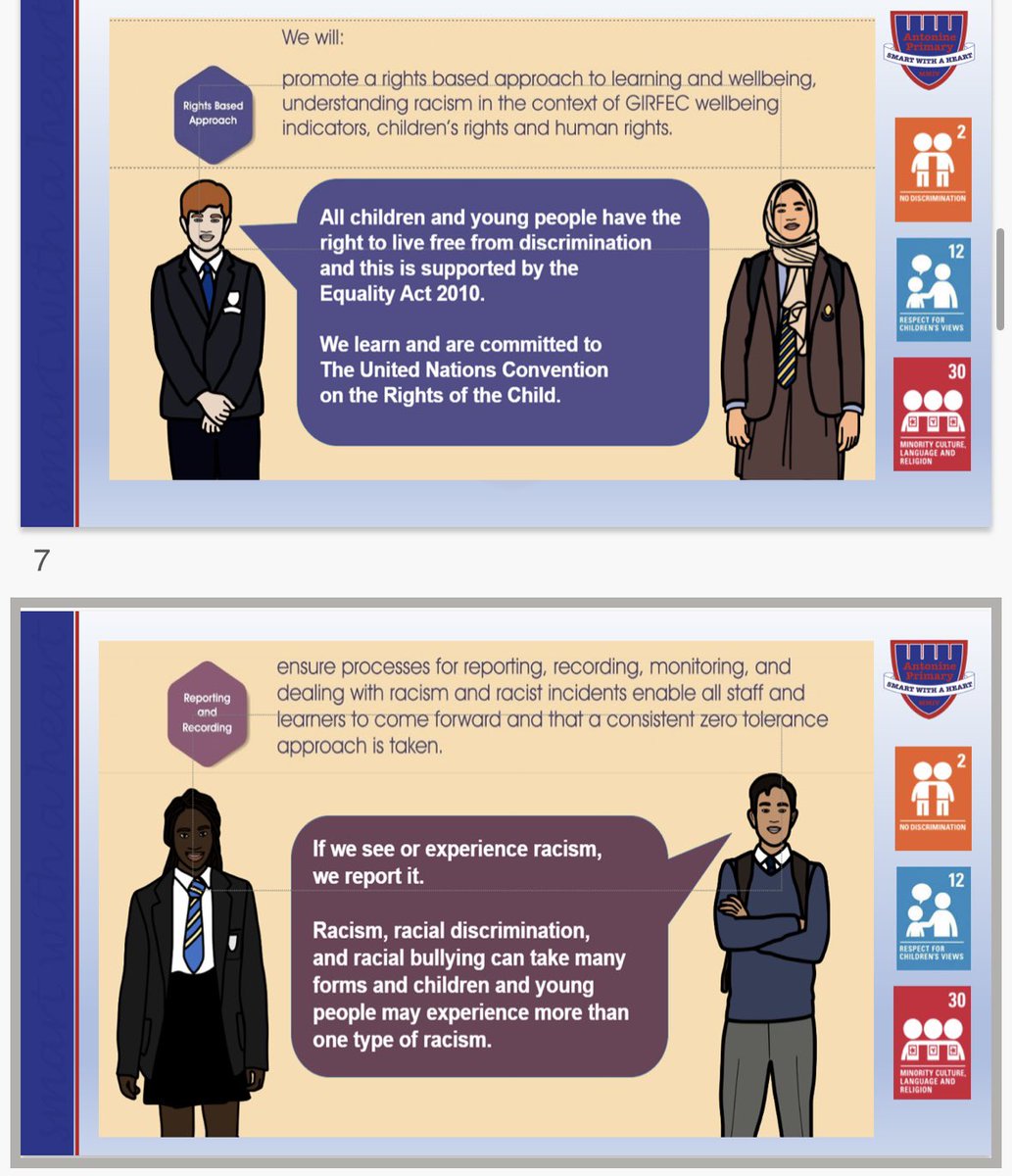AntoninePrimary's tweet image. As a staff team during our May inset we explored and reflected upon our approaches to Anti Racism @EqualitiesEdGCC creating an action plan for next session, as well as a focus on self evaluation to help identify strengths and next steps #selfevaluation