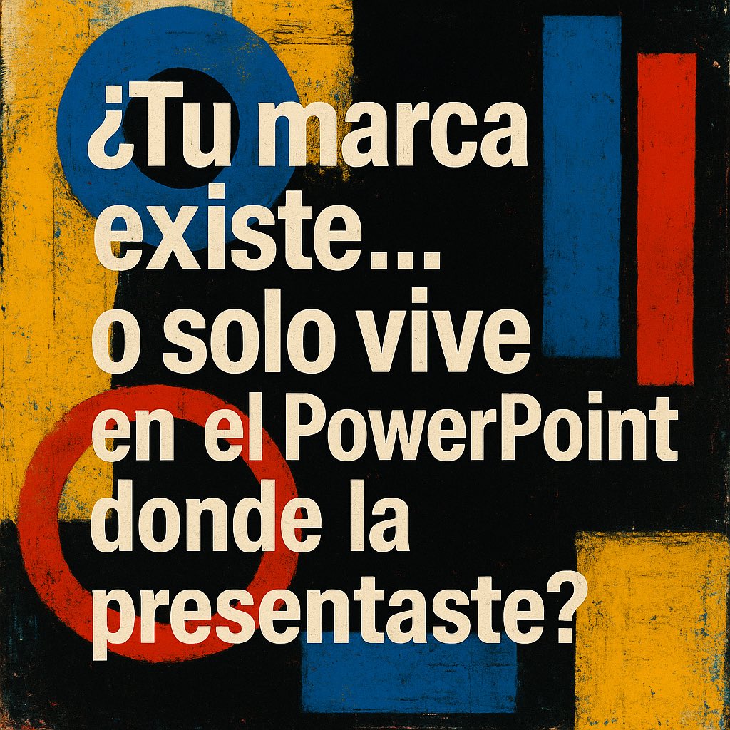 miltonix's tweet photo. ¿Tu marca existe…
o solo vive en el PowerPoint donde la presentaste? 
.
#PensamientoIncómodo
#InvisibilidadDeMarca #BrandThinking
#NoTodoEsMarketing
#VisibilidadReal https://t.co/pvkqU5mBrQ