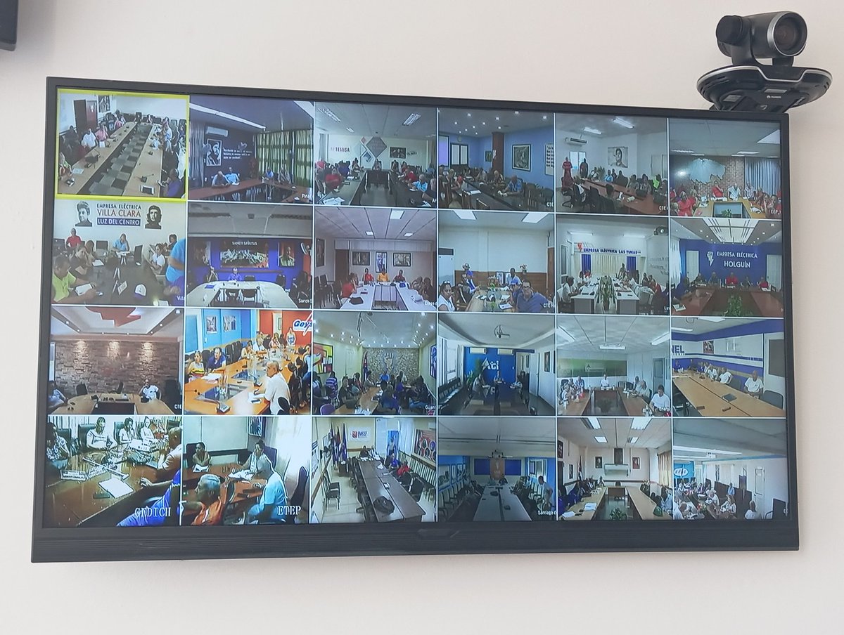 #UniónEléctrica desarrolla hoy a través de vídeo conferencia con todas las empresas del sector,  #EjercicioMeteoro2025
¡Preparados y Alertas!.
#UniónEléctrica
#CubaVencerá