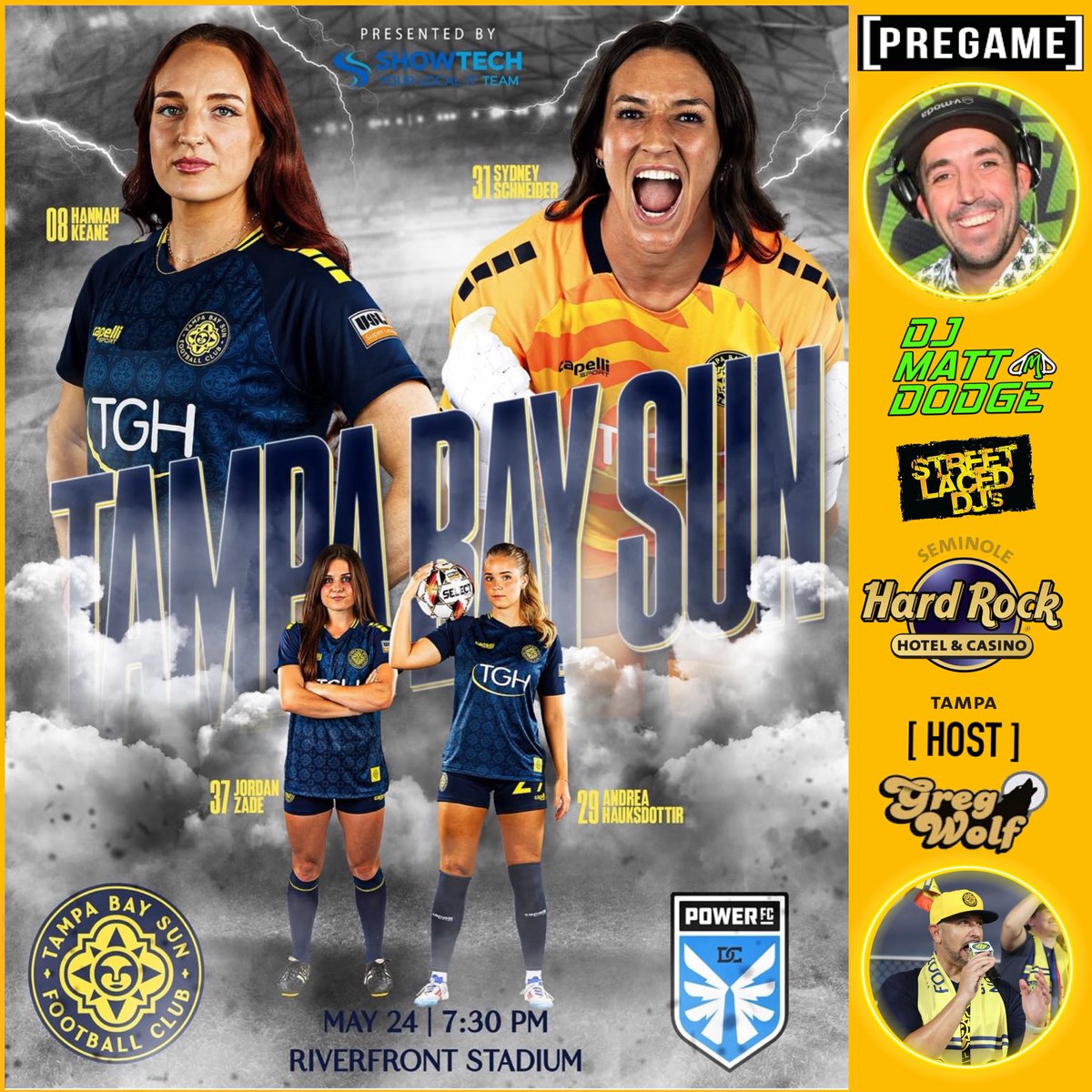 Greg Wolf (@gregwolftbl) on Twitter photo Rise & Shine,🌞#Sunchasers!
It’s #MatchDay⚽️
Tonight marks another historic moment in #TampaBay sports history as our <a href="/TampaBaySunFC/">Tampa Bay Sun FC</a> have locked their spot in the <a href="/USLSuperLeague/">USL Super League</a> 2025 Playoffs in their inaugural season, however with a WIN tonight, would secure a HOME PLAYOFF Rise & Shine,🌞#Sunchasers!
It’s #MatchDay⚽️
Tonight marks another historic moment in #TampaBay sports history as our <a href="/TampaBaySunFC/">Tampa Bay Sun FC</a> have locked their spot in the <a href="/USLSuperLeague/">USL Super League</a> 2025 Playoffs in their inaugural season, however with a WIN tonight, would secure a HOME PLAYOFF