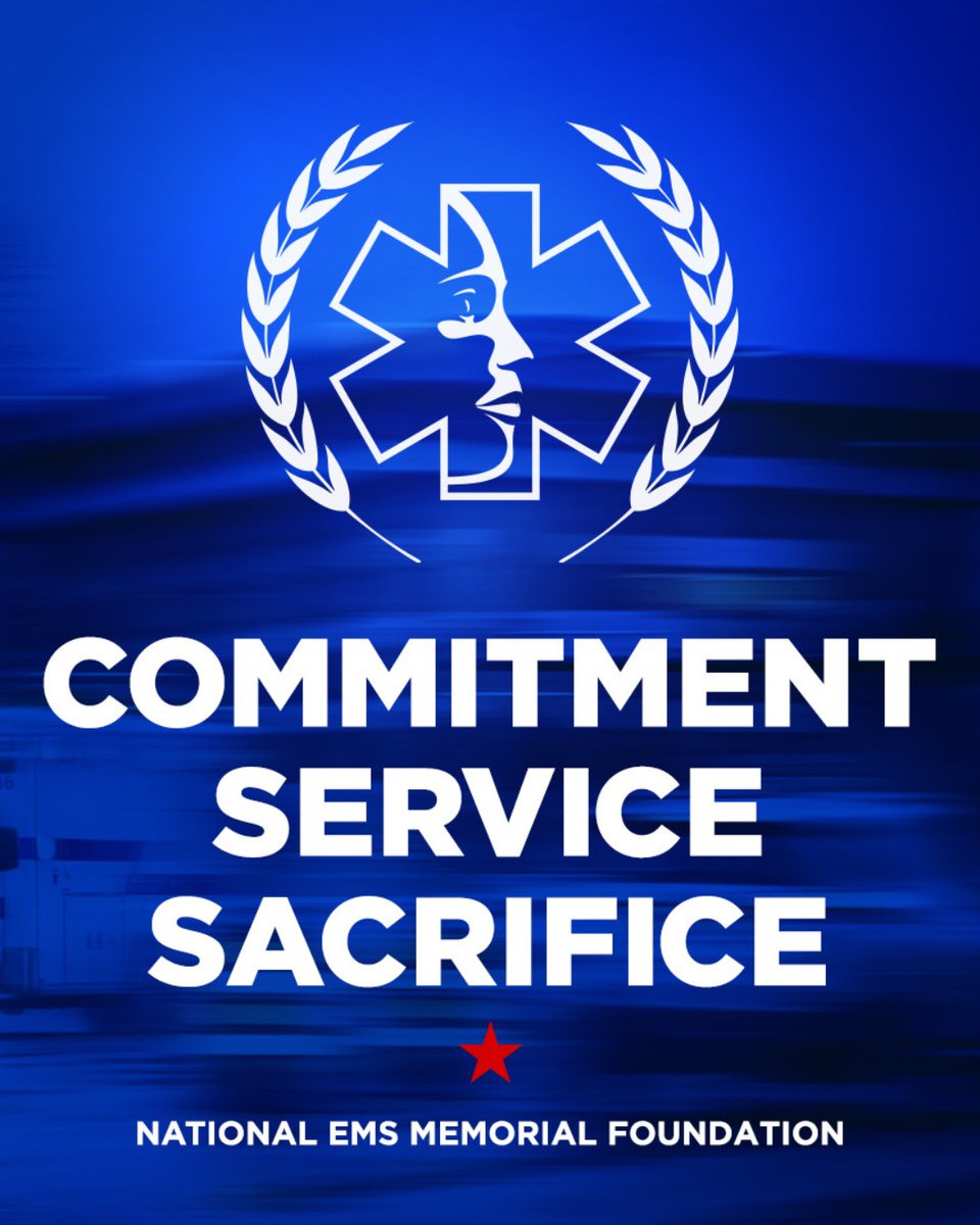 EMS Week is coming to a close, but we must honor our nation's EMS heroes all year long. There are many ways to support our EMS community. One GREAT way is to help us build the National EMS Memorial to honor their commitment, service, and sacrifice. 🚑💙
emsmemorial.org
