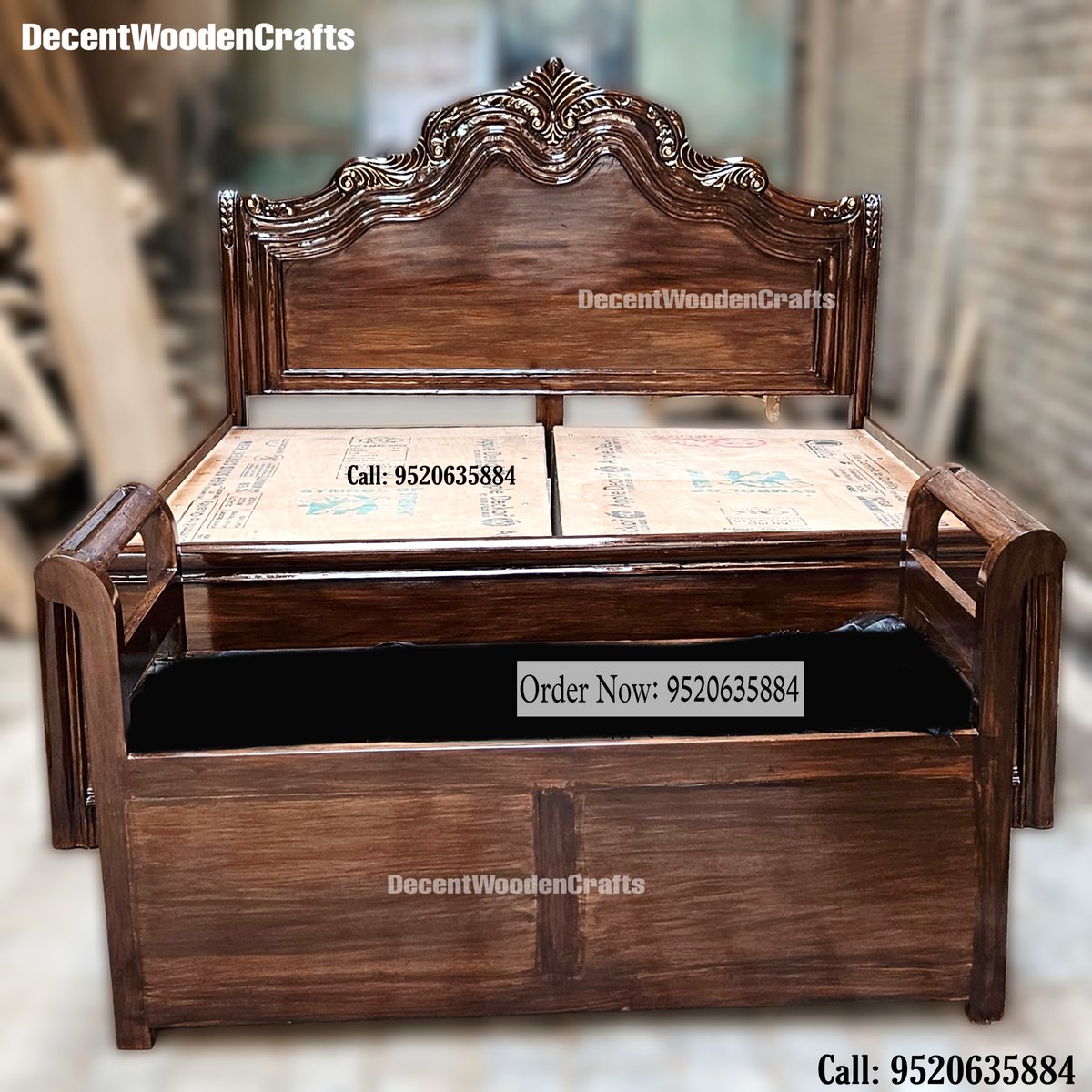 Shop_DWC's tweet photo. ✨ Elevate your space with timeless elegance!
Presenting our Teak Wood Dark Polished Double Bed with Settee – a true blend of royal design, handcrafted details, and unmatched durability. 

💬 Call/WhatsApp: +91-9520635884 to order or customize!
#TeakWoodBed #WoodenFurniture https://t.co/G7YIm1WUKp