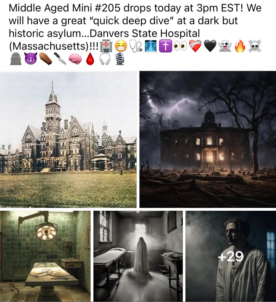 MAACOpodcast's tweet photo. #DanversStateHospital #dark #history #haunting #sad #torture #souls #ghosts #stories #unexplained #paranormal #podcast #mini #creepy #keepingitcreepy #MentalHealthMatters https://t.co/XyS5PQ38aD