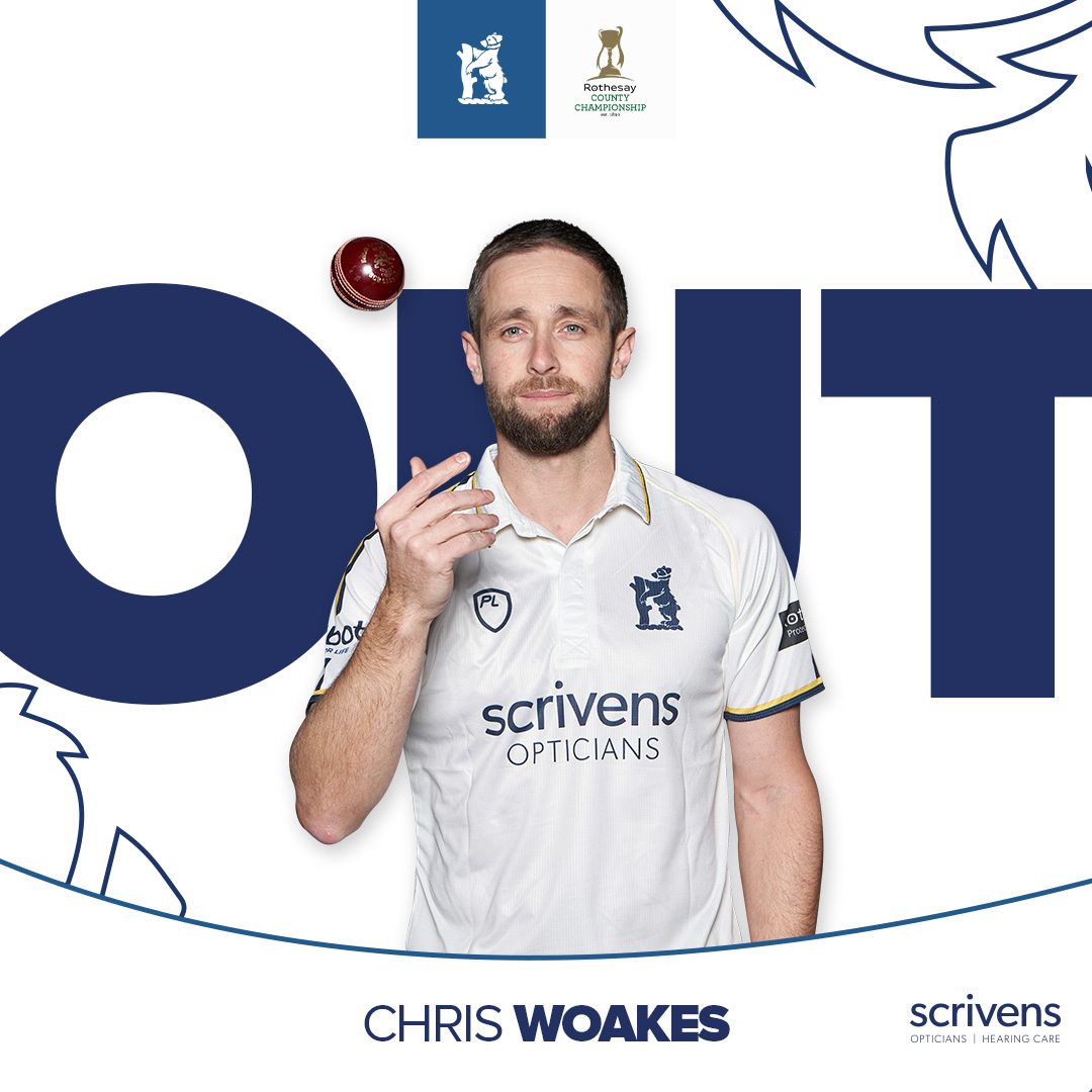 WarwickshireCCC's tweet photo. ๐ช๐๐๐๐๐ง! โ๏ธ
Woakes nicks off Allison.
Worcs 161/8 (Waite 39*), 166 to win.
Live Stream ๐บ https://t.co/2hoHwgCios
๐ป#YouBears | #WORvWAR https://t.co/ceCLw5v2Ha