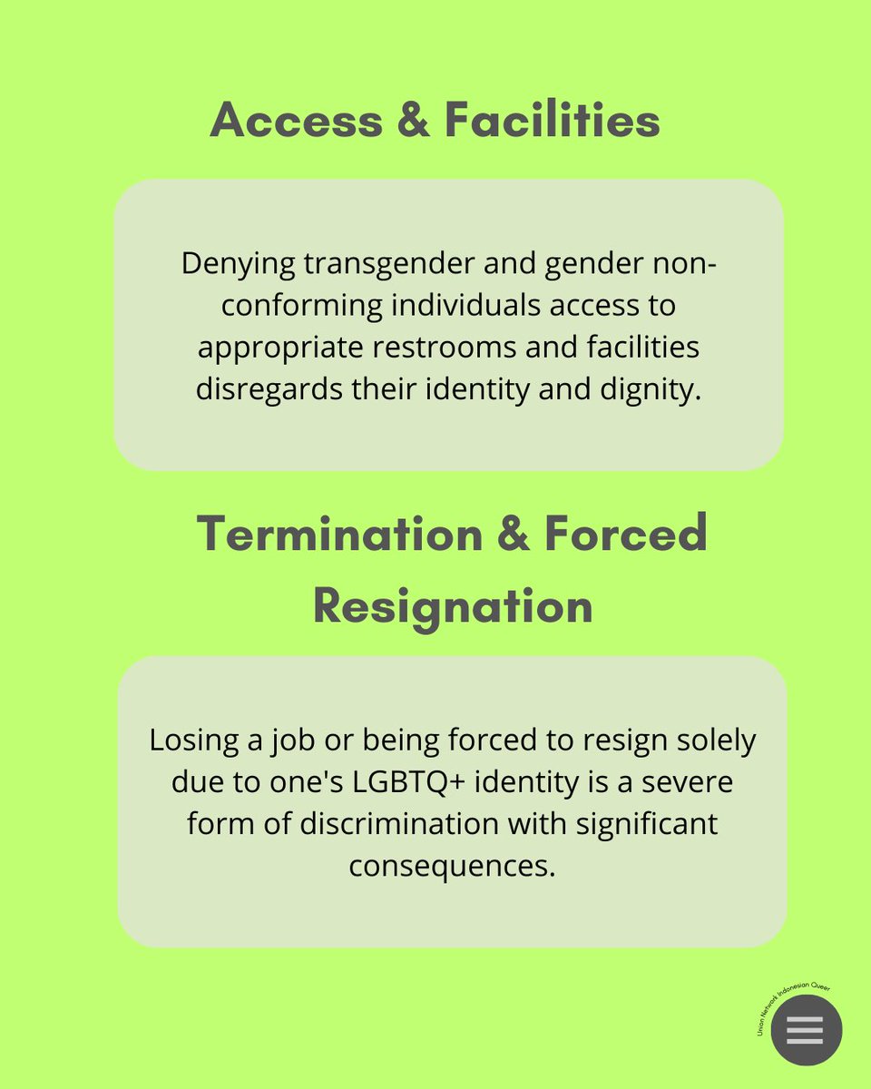 uniqueer_id's tweet photo. Understanding the various forms of LGBTQ+ discrimination in the workplace – from denied opportunities and harassment to lack of access and wrongful termination – is crucial for building truly inclusive environments. https://t.co/lvTjeeNNYt