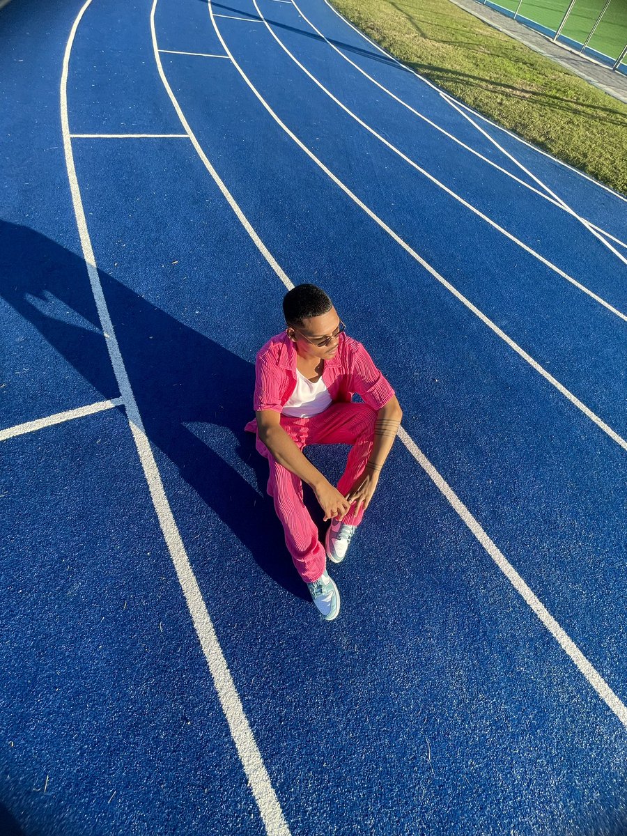 Serving track couture, no warm-up needed