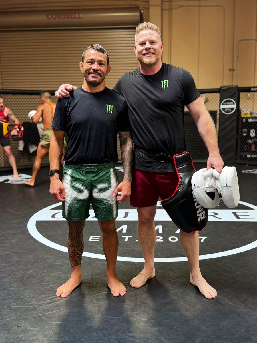 20th UFC fight camp has begun. Never backed down from a challenge. Always a punch away from greatness. 🧨