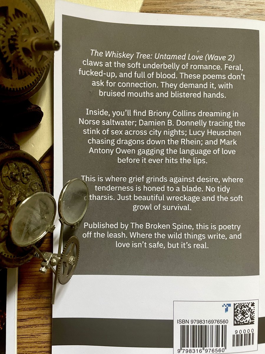 Damien B. Donnelly (@deuxiemepeau) on Twitter photo Untamed Love has arrived, Wave 2 of #TheWhiskeyTree
I’m overjoyed to have a poem in this new anthology & in stellar company
Thanks <a href="/BrokenSpineArts/">The Broken Spine - Find Us Elsewhere</a> for the journey beyond the pen, an push to uncover, to unearth, to roar.
My poem is Love, But First, and is rather odorous 😉 Untamed Love has arrived, Wave 2 of #TheWhiskeyTree
I’m overjoyed to have a poem in this new anthology & in stellar company
Thanks <a href="/BrokenSpineArts/">The Broken Spine - Find Us Elsewhere</a> for the journey beyond the pen, an push to uncover, to unearth, to roar.
My poem is Love, But First, and is rather odorous 😉