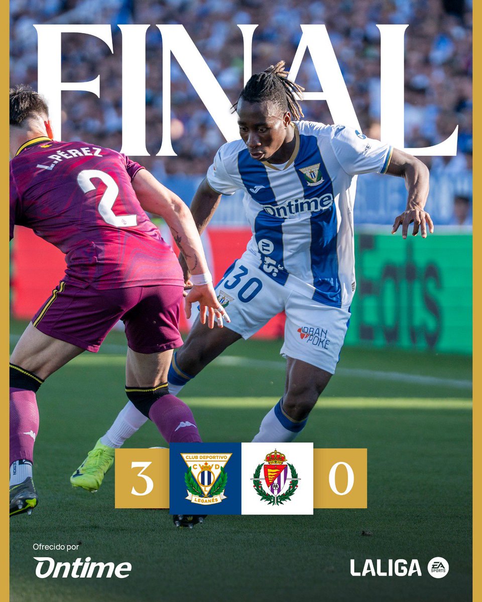 Final en Butarque.

3-0 | #LeganésRealValladolid