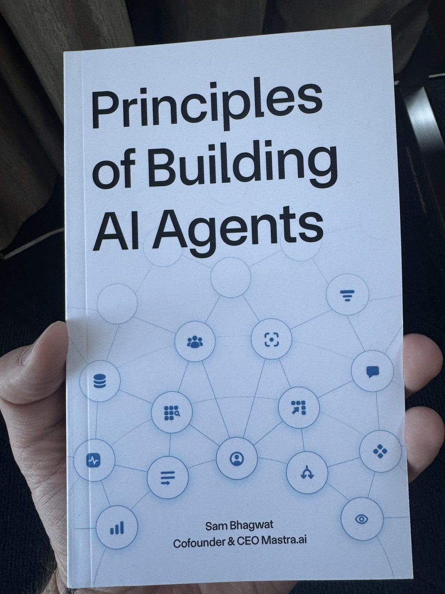 GergelyOrosz's tweet image. Got this book when I met @calcsam (formerly cofounder of Gatsby, now of @mastra_ai)
It’s a short, sweet and practical intro into building AI agents. And it’s free to download as an ebook, I’ve learned (cont’d):