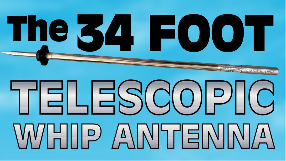 HF Ham Radio with a 34 Foot Telescopic Antenna youtu.be/rPTzxtFghM8?si… via <a href="/YouTube/">YouTube</a> #hamradio #portablehamradio #hamradioantenna