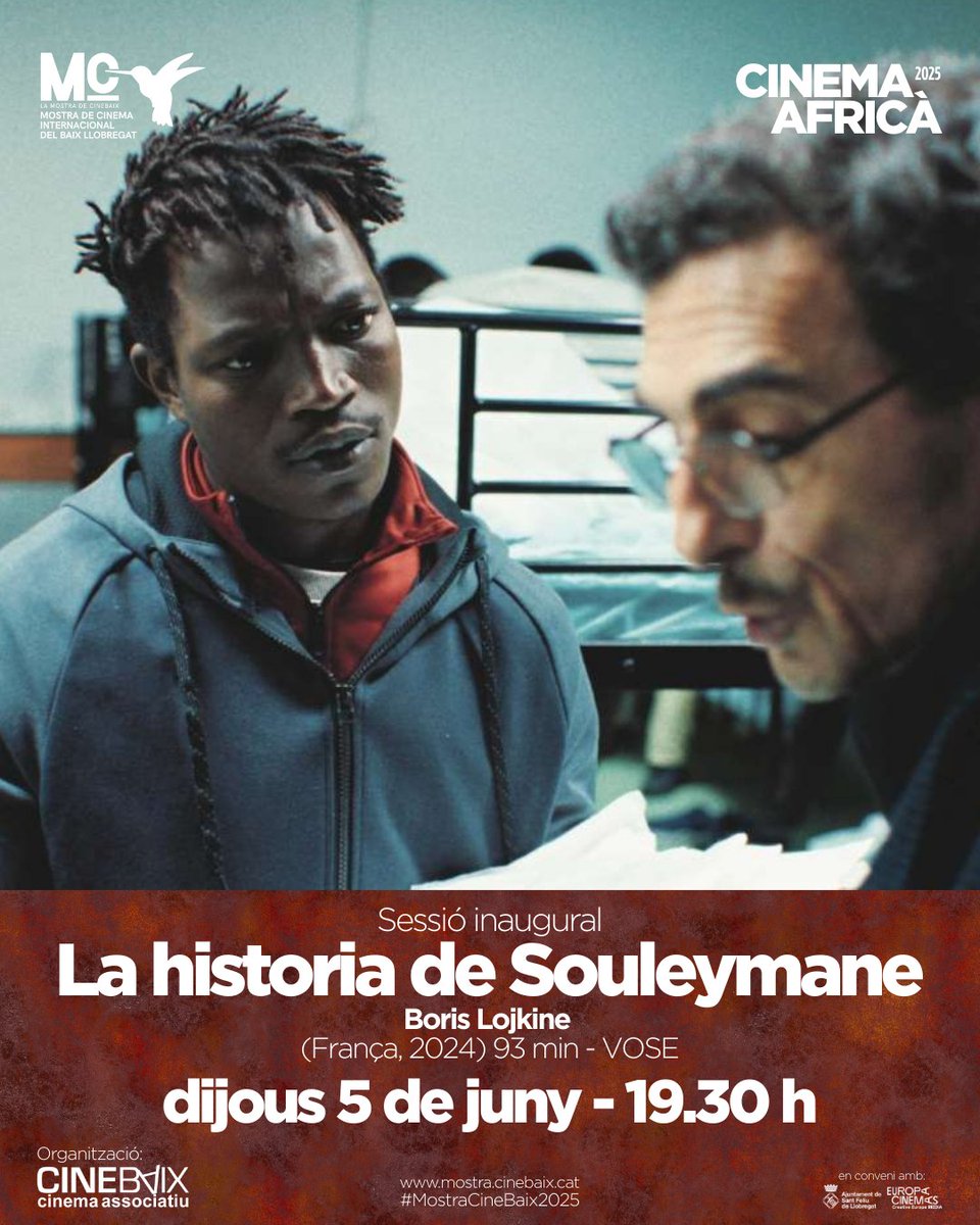 📽️ La Mostra de <a href="/CineBaix/">CineBaix</a> 2025: Cinema Africà s’inaugurarà amb "La historia de Souleymane", una mirada commovedora sobre la migració i la dignitat ✊🏿🌍

➡️Trobareu tota la informació a mostra.cinebaix.cat (link a la bio) 

#mostracinebaix2025 #cinemaAfricà #SantFeliu