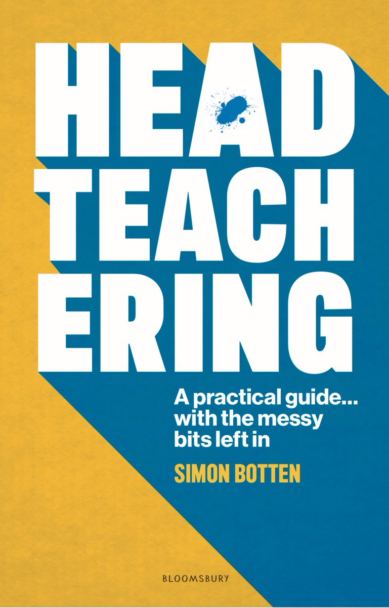Looks like the cover is finalised! Planning a free Leadmeet at BH on evening of 9th Oct to combine the book launch with a heap of cracking school leaders sharing why ‘Headteachering is the best job in the world’, so look out for tickets!