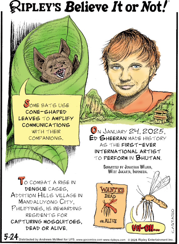 On January 24, 2025, Ed Sheeran made history as the first-ever international artist to perform in Bhutan.

Catch our daily cartoon here👇 bit.ly/3DkmZST