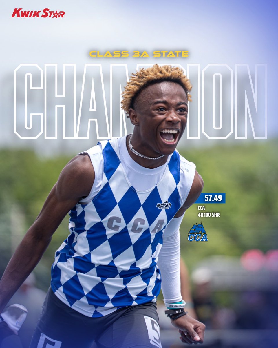 🚨𝗖𝗟𝗔𝗦𝗦 𝟯𝗔 𝗕𝗢𝗬𝗦 𝗦𝗛𝗥 𝗖𝗛𝗔𝗠𝗣𝗦🚨

CCA takes home the 3A 4x100 SHR 🔥

#iahstrk Luke Patton