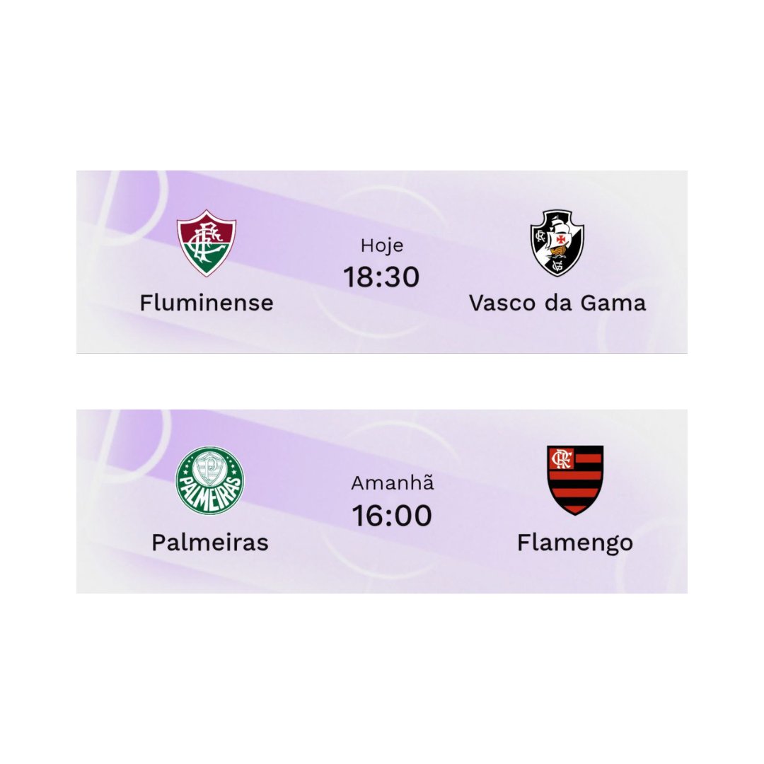 É claro que vamos aproveitar esse ótimo final de semana de BR.

📊 Já tô separando as estatísticas pra ajudar quem for brincar no Flu x Vasco hoje.

❗ E antes de fechar o dia, vou adiantar um bingo pro melhor jogo de amanhã: Palmeiras x Flamengo.

Só ficar ligado aqui no perfil.