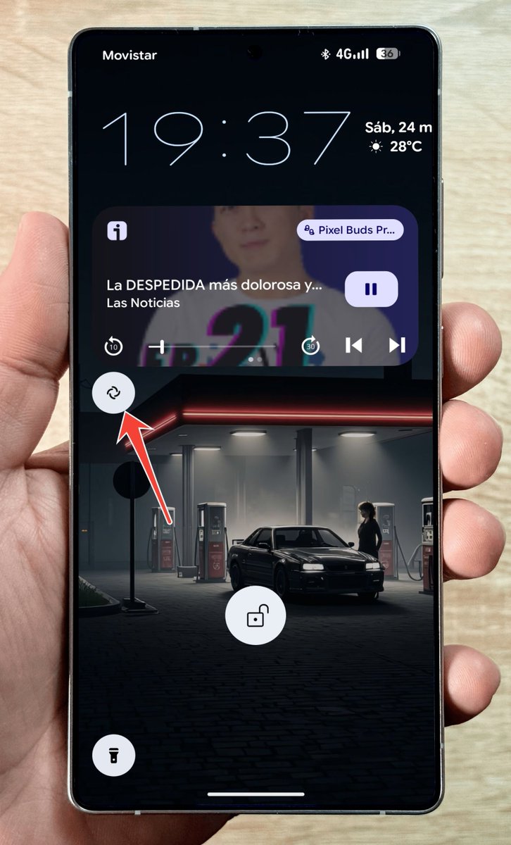 Daevisd's tweet image. Me gustan las notificaciones así en la pantalla bloqueada 😃 #Android16QPR1