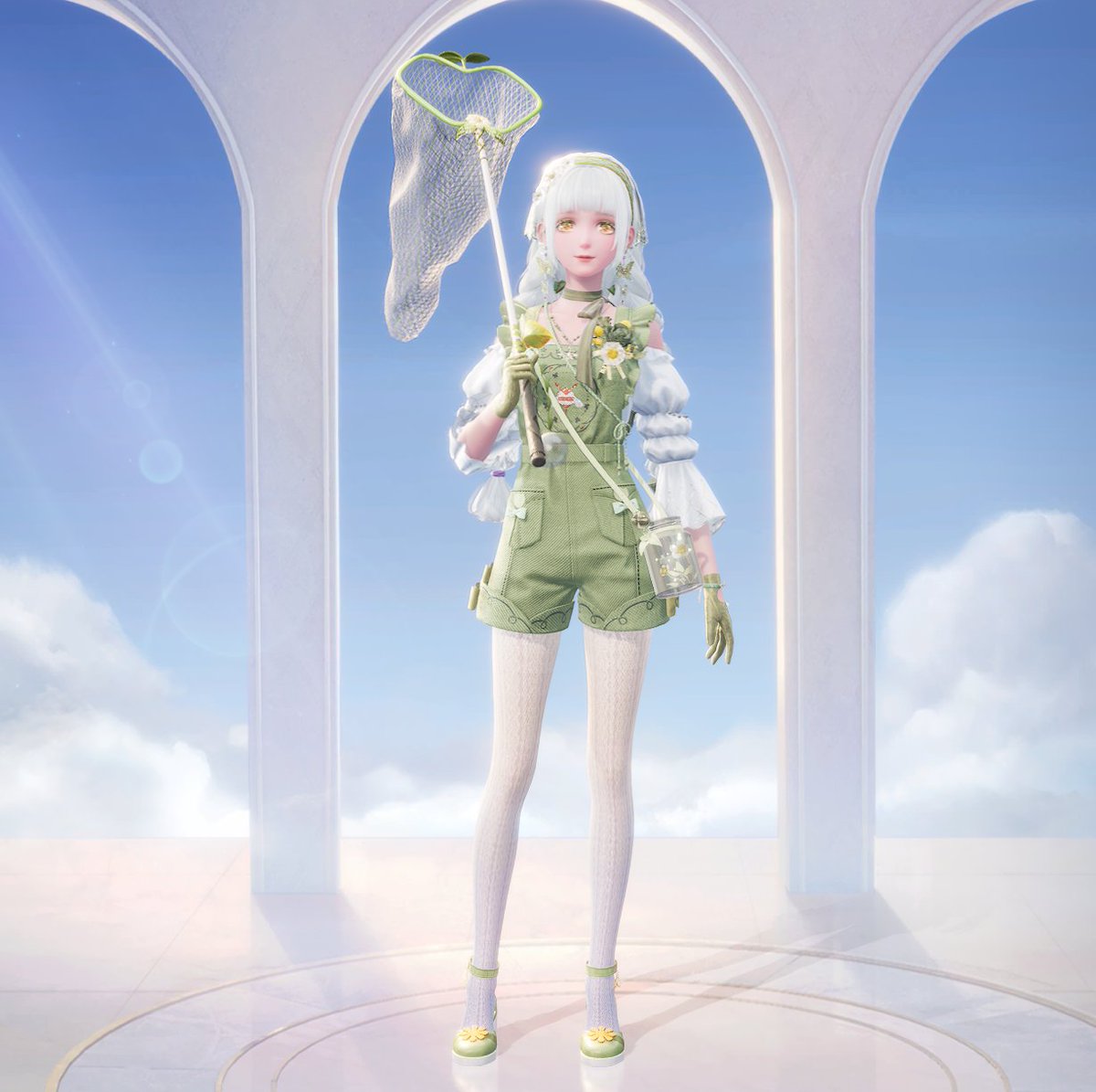 ApathinaVT's tweet photo. My bug catching outfit~ 
Infinity Nikki https://t.co/EeWL5HqzD3