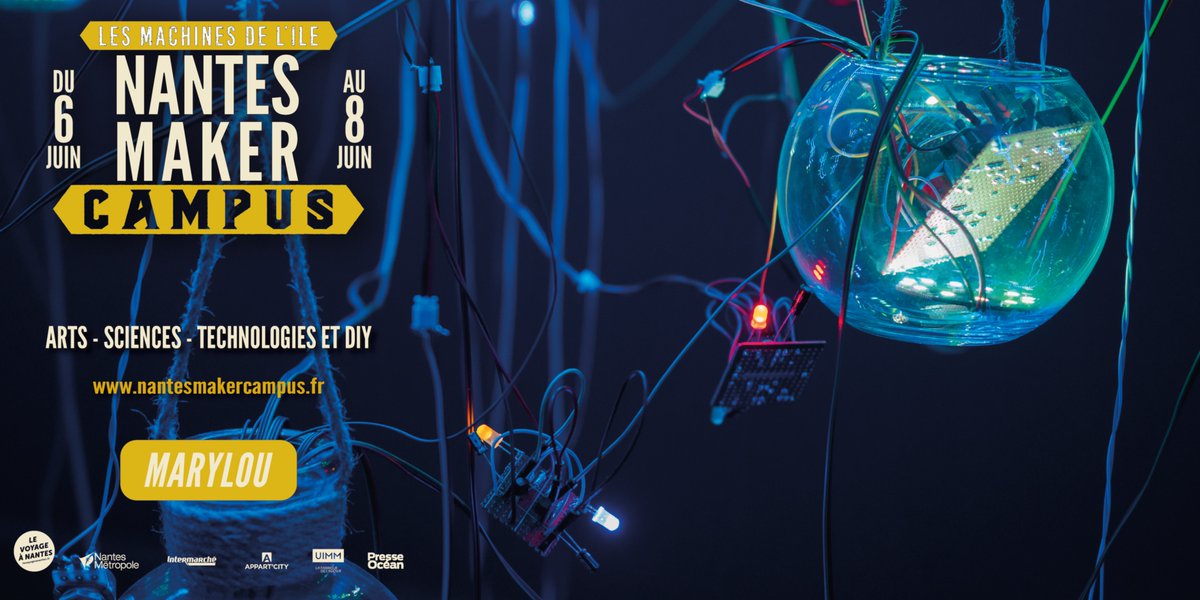 Makemefamily's tweet image. 🚀 Nantes Maker Campus 2025 // J-13 🎉
👉 Découvrez la programmation !
🎶 À ne pas manquer : Bestioles, une installation immersive de Marylou qui donne vie à un jardin de machines sensibles.
➡️ Infos et billetterie : nantesmakercampus.fr
#NantesMakerCampus #Bestioles