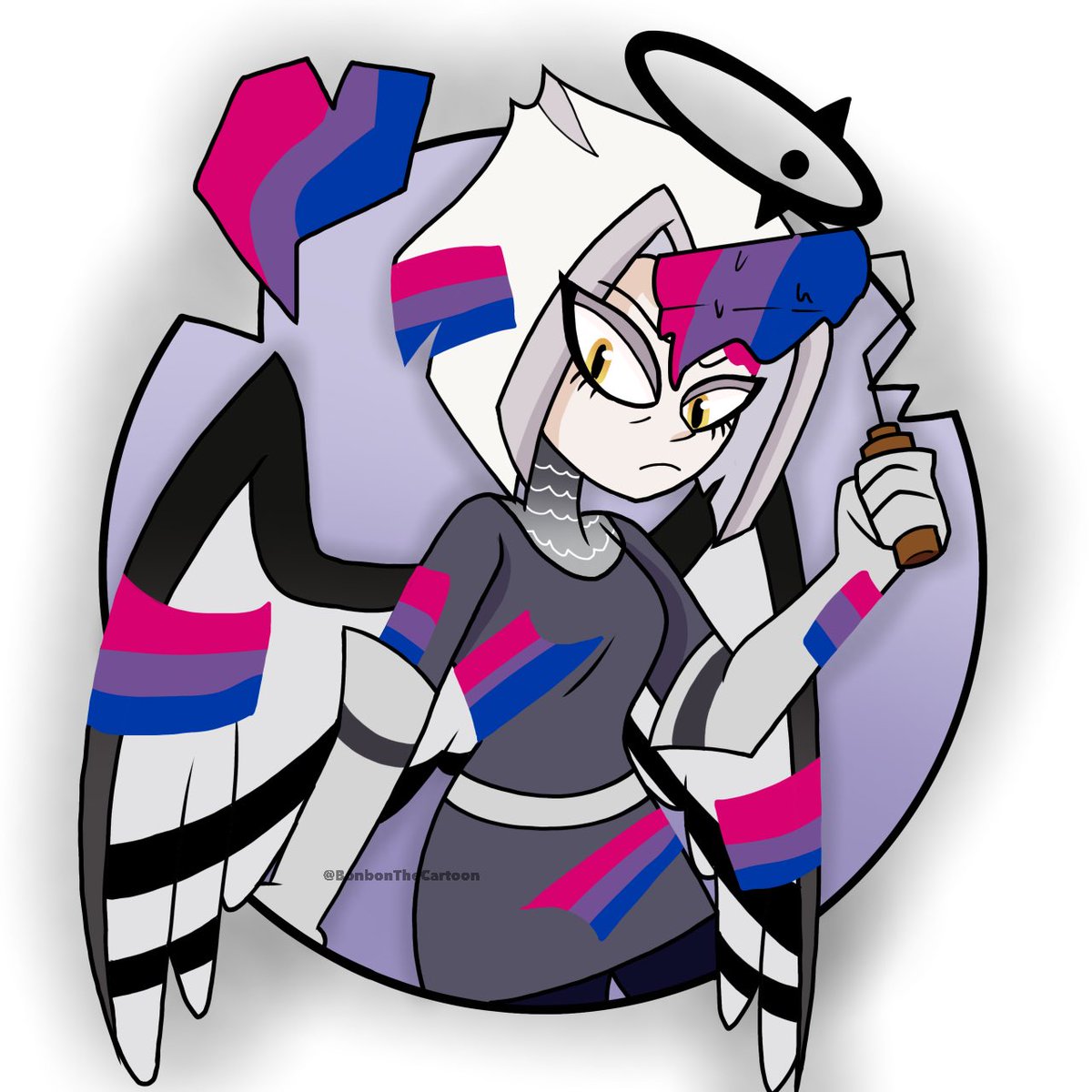 Bisexual 
#HazbinHotel #HazbinHotelEmily #HazbinHotelLute