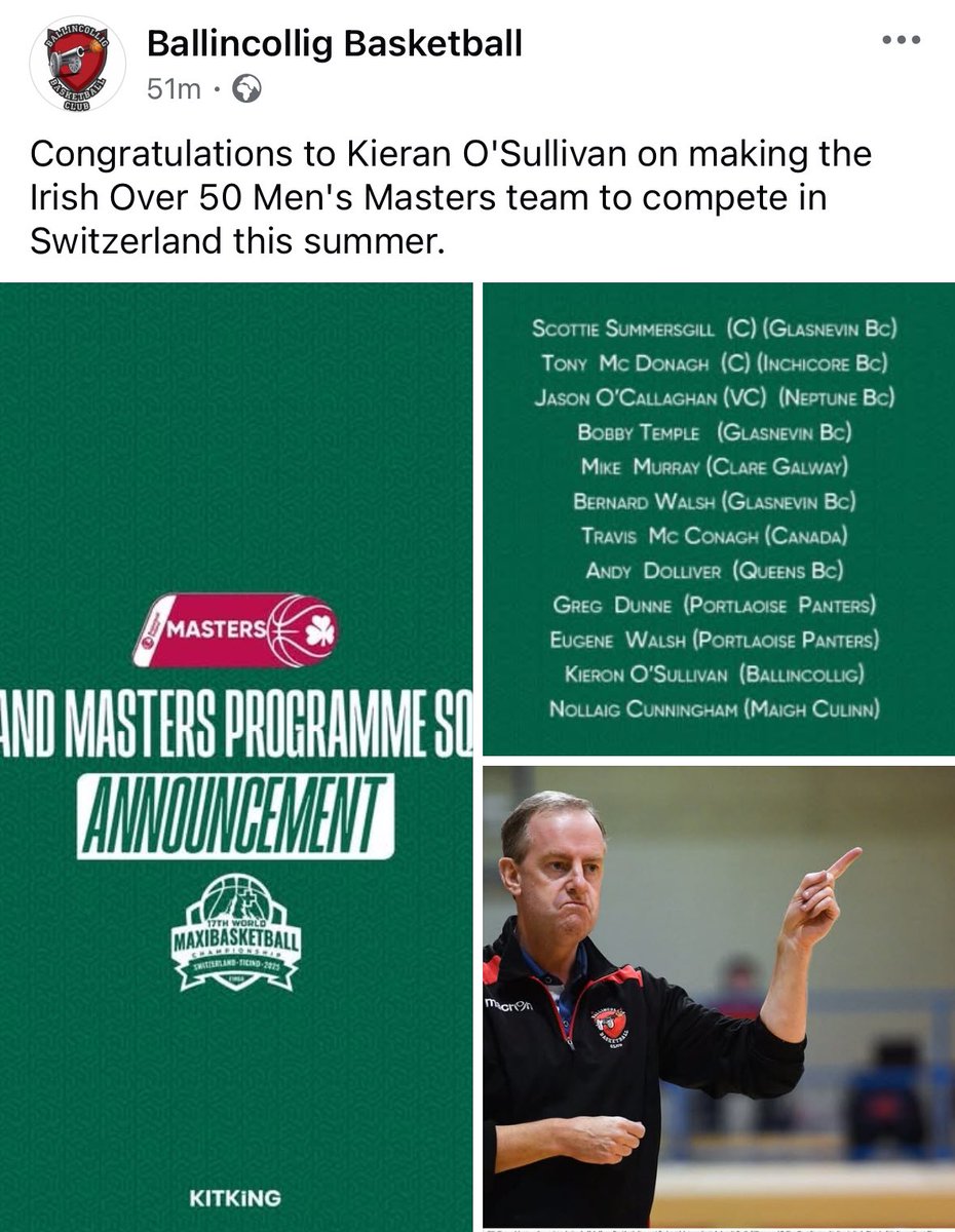 Dan Horgan (@danjcb001) on Twitter photo Huge congratulations Kieran O’Sullivan of <a href="/BallincolligB/">Ballincollig Basket</a> 👏👊💪🏀🍀 #UpTheVillage <a href="/sullybank/">kieran o sullivan</a> <a href="/BballIrl/">Basketball Ireland</a> #COYBIG #Basketball #Cork Huge congratulations Kieran O’Sullivan of <a href="/BallincolligB/">Ballincollig Basket</a> 👏👊💪🏀🍀 #UpTheVillage <a href="/sullybank/">kieran o sullivan</a> <a href="/BballIrl/">Basketball Ireland</a> #COYBIG #Basketball #Cork