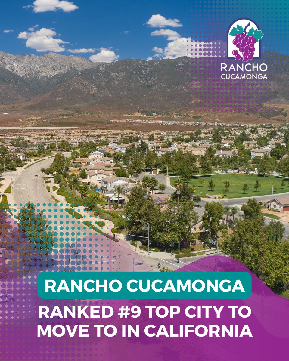 Rancho Cucamonga Named One of the Best Cities to Move to in California! 🏡
 
We’re proud to share that Rancho Cucamonga was ranked #9 on Consumer Affairs’ list. To read the full report, visit bit.ly/436PMEU.