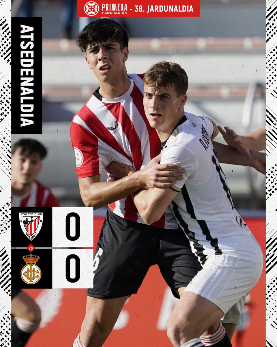 ⏸️ 𝗔𝗧𝗦𝗘𝗗𝗘𝗡𝗔𝗟𝗗𝗜𝗔

Golik gabe jarraitzen dugu Lezaman. Dena erabakitzeke bigarren zatian.

#BilbaoAthleticRealUnion #AthleticLezama 🦁