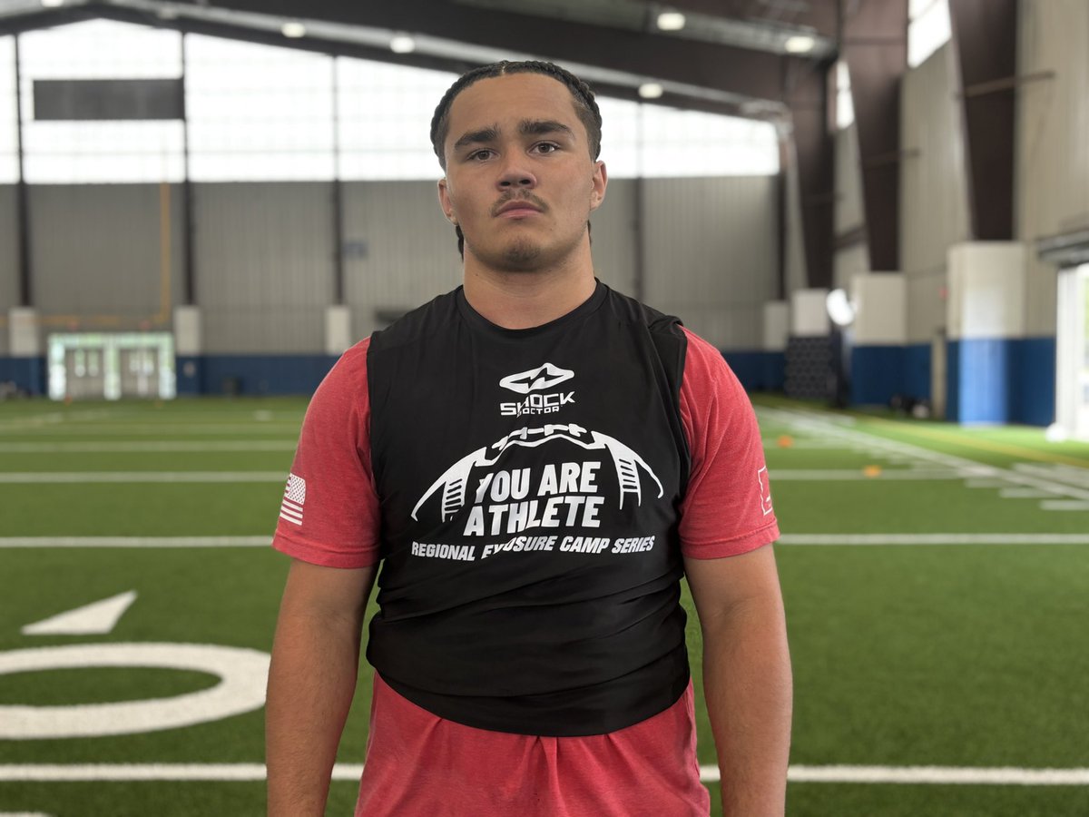 TXTPShow's tweet photo. @Titus_I_M  Titus Lokia -Murphy DL
Out of Virginia C/O 2029

Day one standout at #JrShowcase @youareathlete 

Explosive get off, violent hands, stout build with athleticism, speed and agility, won multiple 1v1 reps

Via @Marchen44 https://t.co/YAUnRGK8rx
