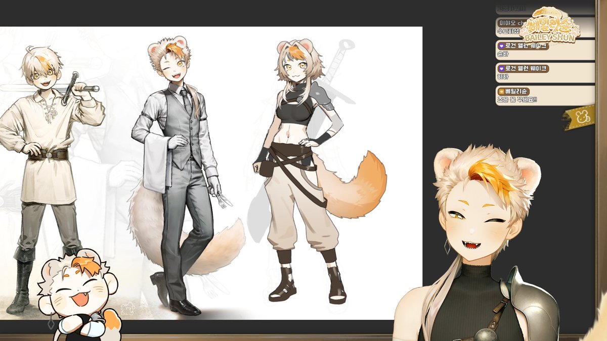 오늘 방송도 함께해 주셔서 감사합니다!
오늘은 여체화 버전 디자인을 마저 진행했답니다!
다음 주에 마저 이어서 채색해 보도록 할게요!
반무테~무테로 진행합니다 ^//^b

다음 방송은 05/31(토) 오후 10시입니다!
항상 정말 정말 감사합니다!!
🧡