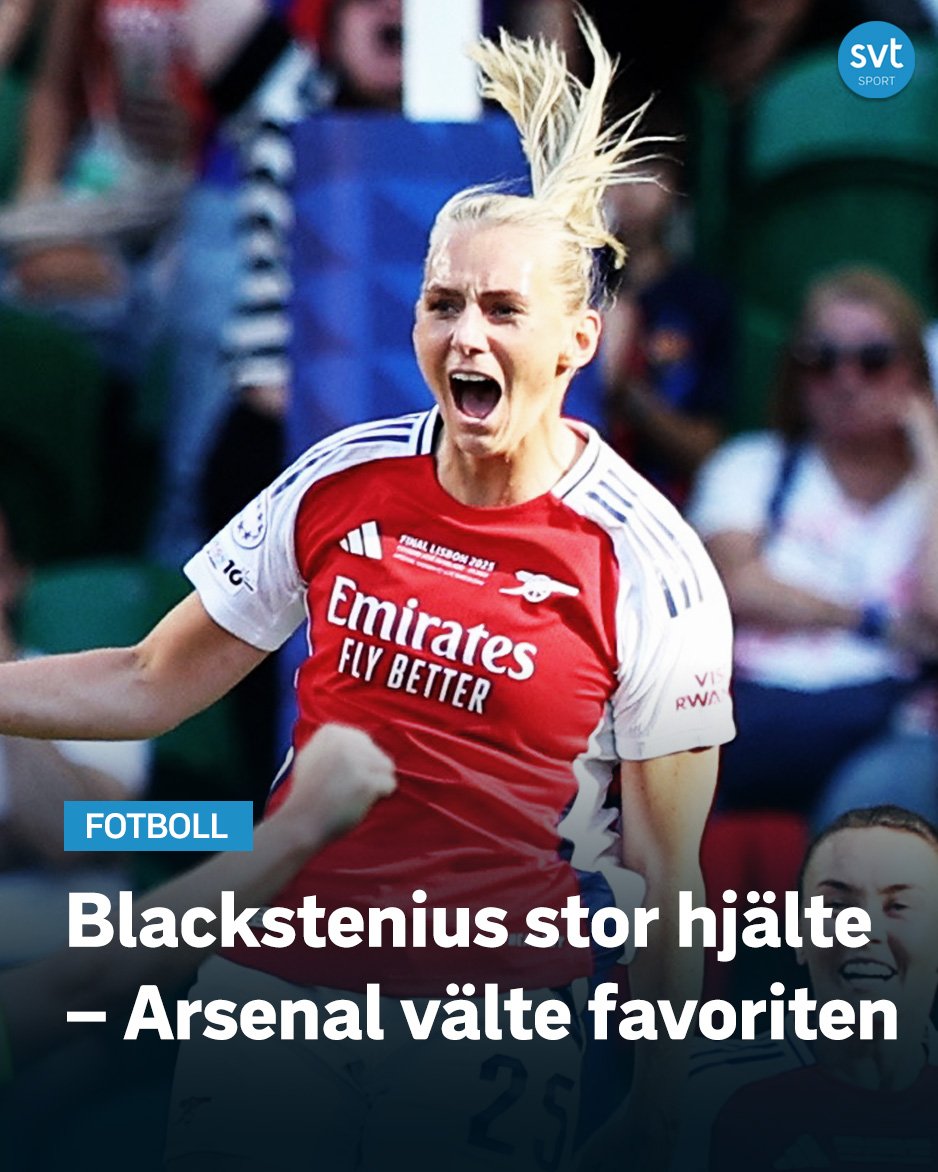 SVTSport's tweet photo. Svenskan avgjorde Champions League–finalen 🌟
https://t.co/8sx4S7tlv9 https://t.co/036RDAoSqX