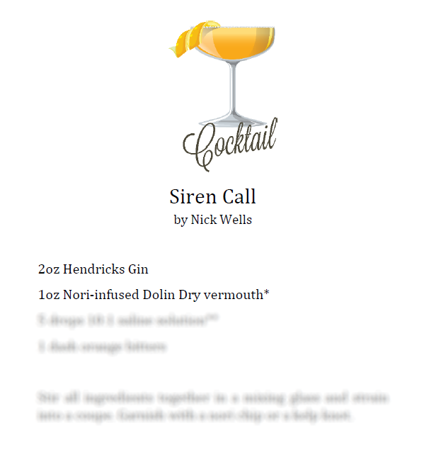 Weekend plans? Start with Siren Call.
This gin cocktail by Nick Wells is featured in our latest issue—perfect for winding down (or revving up) your Saturday night.
Get the full recipe in Blood &amp; Bourbon: amazon.ca/Blood-Bourbon-…
#LiteraryMag #CocktailHour #IndieLit #SirenCall
