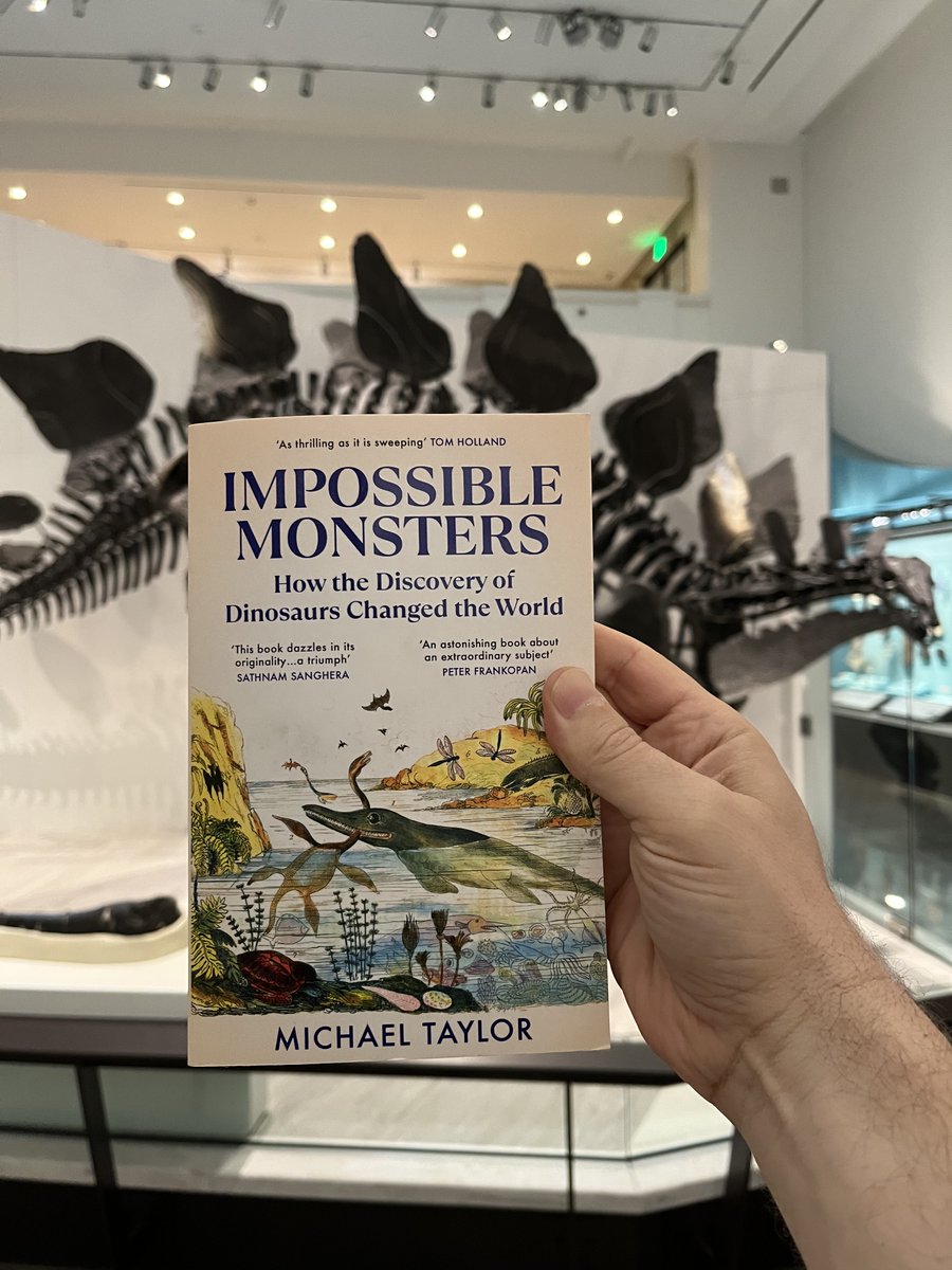 William F. Wechsler (@willwechsler) on Twitter photo Impossible Monsters by <a href="/M_H_Taylor/">Michael Taylor</a> tells the story of the revolutions that followed the discovery of dinosaurs. These fossils challenged the Bible, provided evidence for evolution, and shook the Victorian world. Worth reading before seeing the new Jurassic Park movie this Summer. Impossible Monsters by <a href="/M_H_Taylor/">Michael Taylor</a> tells the story of the revolutions that followed the discovery of dinosaurs. These fossils challenged the Bible, provided evidence for evolution, and shook the Victorian world. Worth reading before seeing the new Jurassic Park movie this Summer.