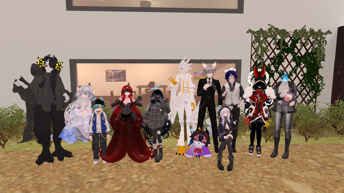 #VRC人外カフェ
あ～～たのしかったー！三回目の遭難でした！
みんな話し上手でおしゃべり楽しかった！その人の世界観や設定とか聞くの好きだから、初めましての人はつい質問攻めしちゃう。
ここの人たちみんな顔が良すぎる。