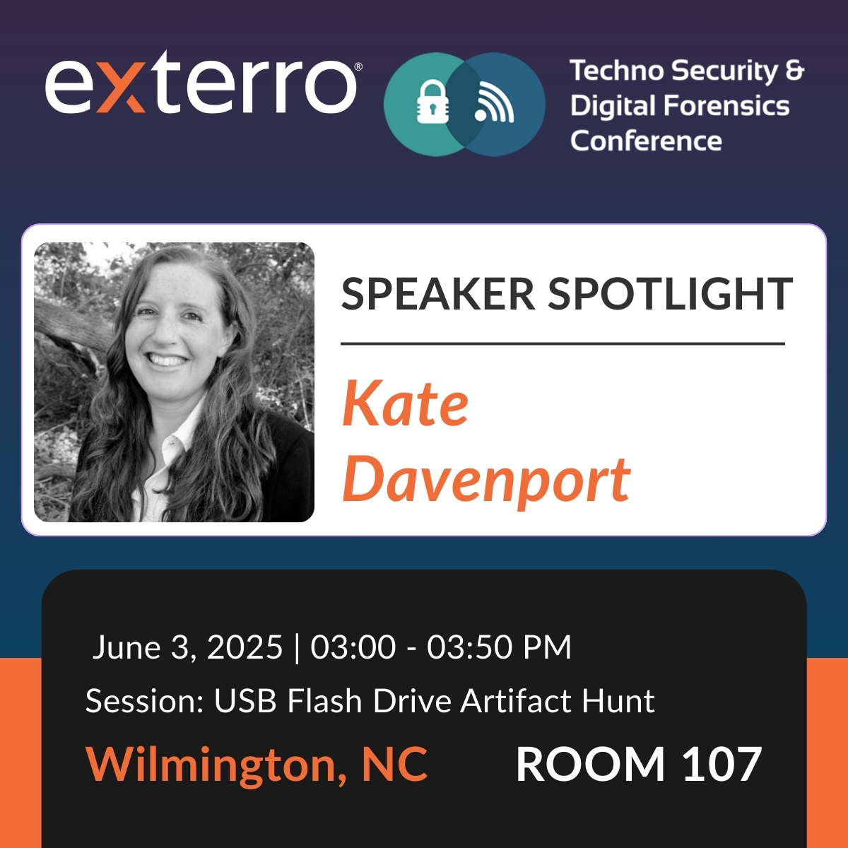 ExterroFTK (@exterroftk) on Twitter photo Speaker Reveal!
You’d be surprised what a USB flash drive can really tell you, and Kate Davenport is here to prove it.
Book a meeting: go.exterro.com/technosecurity…
RSVP After Hours: go.exterro.com/technosecurity…
#Exterro #FTK #RemoteMobileDiscovery #TechnoSecurityEast2025 <a href="/technosecurity/">Techno Security</a> Speaker Reveal!
You’d be surprised what a USB flash drive can really tell you, and Kate Davenport is here to prove it.
Book a meeting: go.exterro.com/technosecurity…
RSVP After Hours: go.exterro.com/technosecurity…
#Exterro #FTK #RemoteMobileDiscovery #TechnoSecurityEast2025 <a href="/technosecurity/">Techno Security</a>