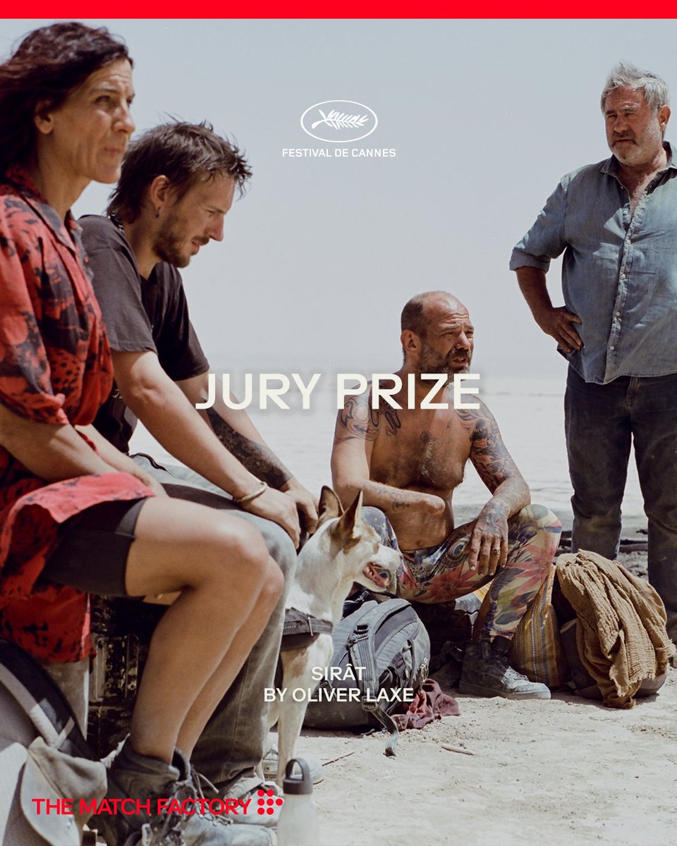 TheMatchFactory's tweet image. 🏆 We're happy to share that SIRÂT by Oliver Laxe wins the Jury Prize at @Festival_Cannes! 👏
A heartfelt congratulations to the director and his team, what an incredible journey! 🎛️
#TheMatchFactory #Cannes2025 #Sirât #OliverLaxe