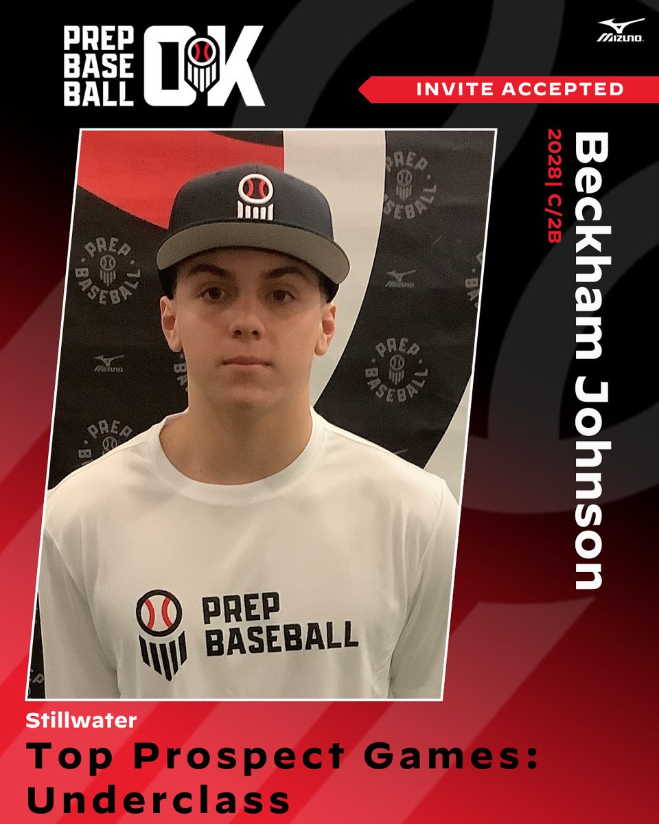 PBR Oklahoma (@prepbaseballok) on Twitter photo #OKTPGUNDER25 Invite Accepted โ
C/2B Beckham Johnson (Stillwater, 2028) is headed to the Oklahoma Top Prospect Games: Underclass at Oklahoma State on June 10th.
Request an invite to the premier event of the summer โคต๏ธ
loom.ly/5vCox9w // <a href="/BeckhamJoh12/">Beckham Johnson</a> #OKTPGUNDER25 Invite Accepted โ
C/2B Beckham Johnson (Stillwater, 2028) is headed to the Oklahoma Top Prospect Games: Underclass at Oklahoma State on June 10th.
Request an invite to the premier event of the summer โคต๏ธ
loom.ly/5vCox9w // <a href="/BeckhamJoh12/">Beckham Johnson</a>