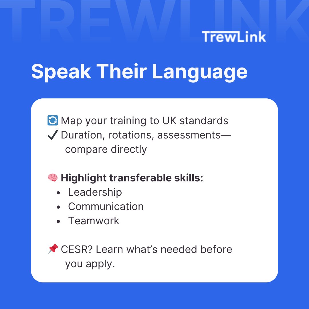 LinkTrew's tweet photo. Trained abroad, but NHS won’t recognize your experience? 🤯
It’s not what you did—it’s how you present it.

🗣 Join the discussion: https://t.co/THvRfeIdEn

#IMG #Doctors #Trewlink #UK #NHS #BuildingAPortfolio #CareerAdvancementintheUK #ObtainGMCRegistration #training #med #plab https://t.co/aquvZ9xIFj