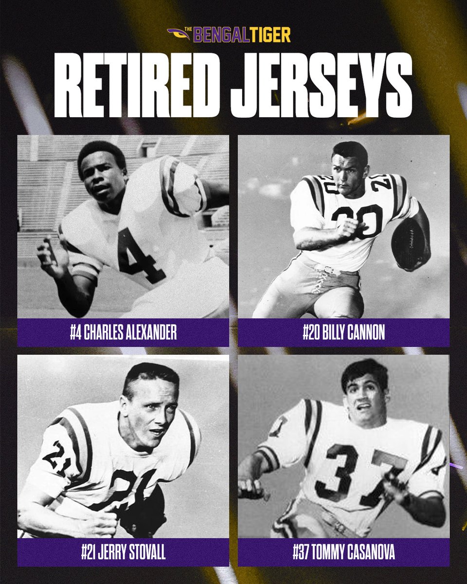 The Bengal Tiger (@bengaltigeron3) on Twitter photo LSU great Charles Alexander (<a href="/CmonMan4/">Charles Alexander</a>) will become just the fourth LSU football player to have his jersey retired. 🐯
🔗: on3.com/teams/lsu-tige… LSU great Charles Alexander (<a href="/CmonMan4/">Charles Alexander</a>) will become just the fourth LSU football player to have his jersey retired. 🐯
🔗: on3.com/teams/lsu-tige…