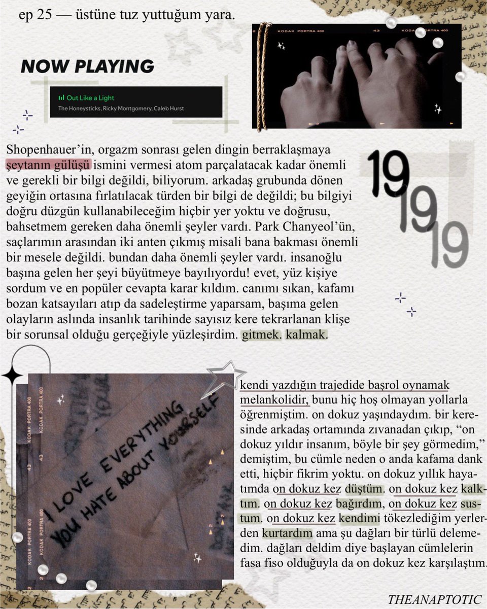 theanaptotic's tweet image. ep 25 — üstüne tuz yuttuğum yara. 

240525 ; on dokuz. 

—t
#kabk #kapıyıaçıkbırakanlarkulübü #kapıyıaçıkbırak #wedontknow #aynıtakımdayız #delifişekyayında #delifişek #delifişekyayındaydı #rosarosetta #chanbaek #parkchanyeol #byunbaekhyun #sparta #delifişek6104