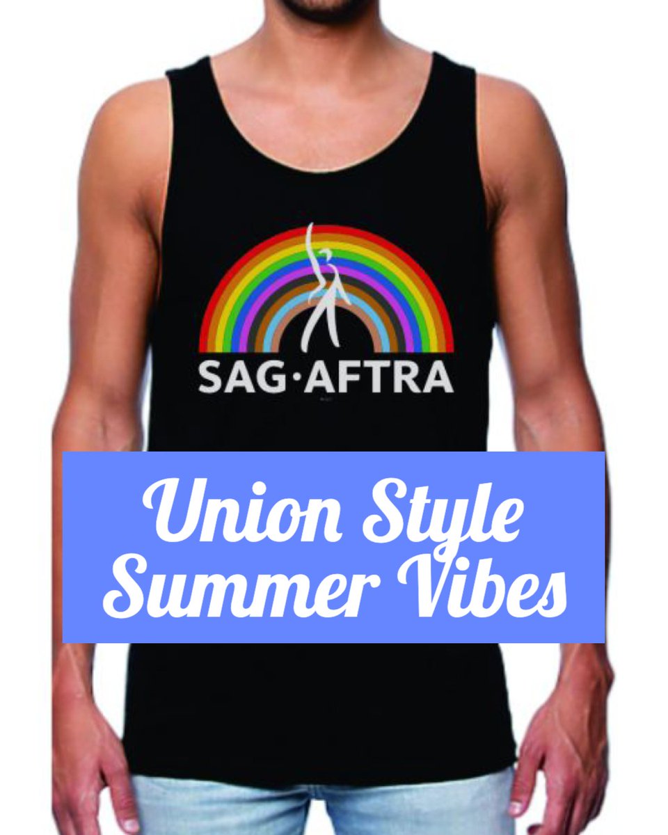 ☀️ UNION-MADE FOR SUMMER ☀️
Shop gear that reps your #SagAftraStrong pride and your summer style. 😎
🛍️ 100% USA &amp; union-made
➡️ sagaftrashop.com
#SagAftra #UnionMade #UnionStrong #HotUnionSummer #LaborStyle #MadeInUSA