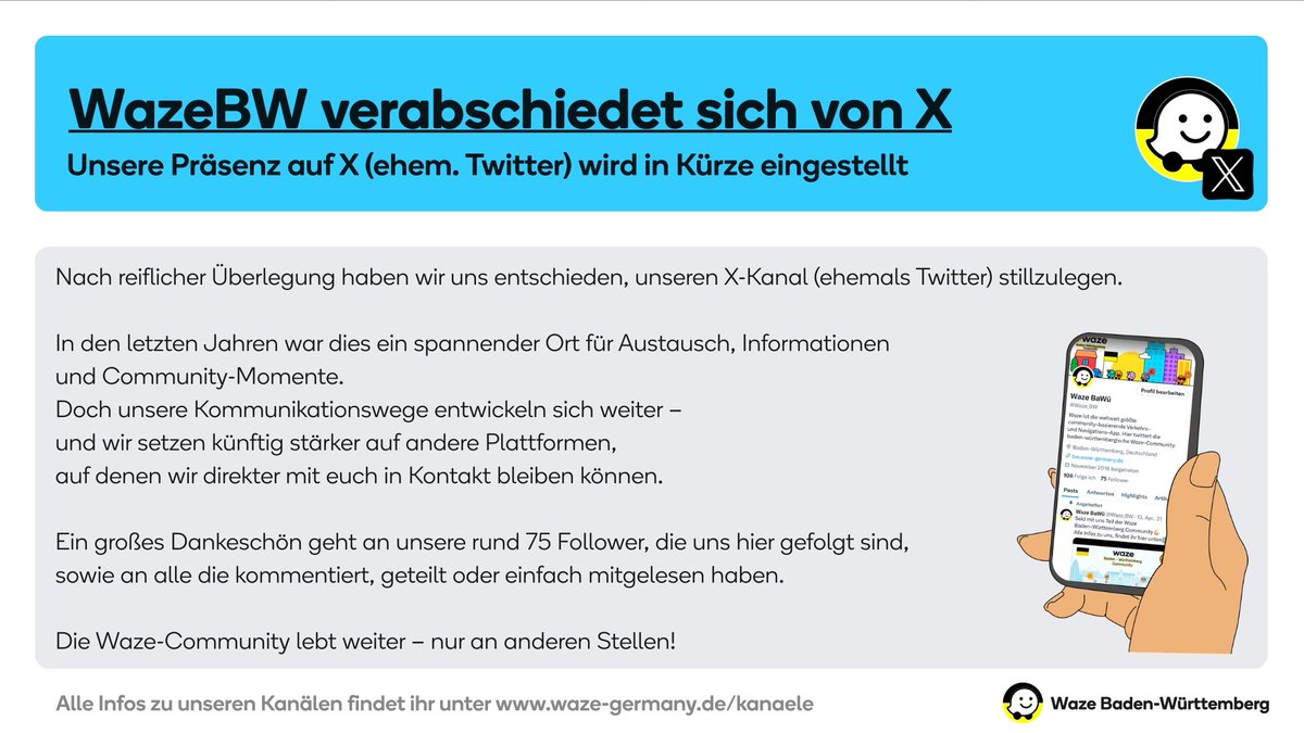 Waze BaWü tweet media