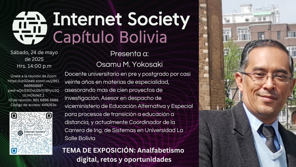 Empezó la charla. El enlace para unirse es: bit.ly/DíaInternet2025.