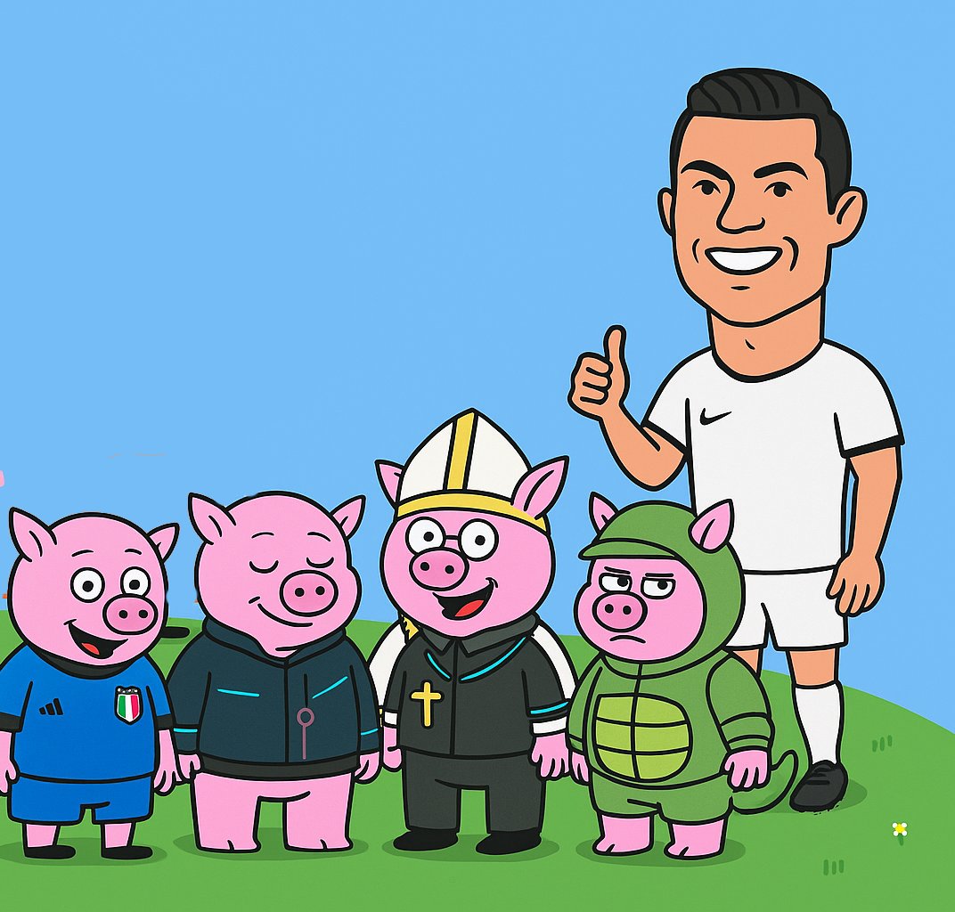 #PIGS (@_pigs_nft) on Twitter photo "Success isn't found, it's built with your own hands."
"I'm the best in history."
— Don't worry, you probably left your humility in your other jacket. 😏
<a href="/Cristiano/">Cristiano Ronaldo</a> <a href="/10Ronaldinho/">Ronaldinho</a> É O MAIOR DO MUNDO
#NFTs #NFTSales #NFTCommunity #NFTartist #NFTDROPS "Success isn't found, it's built with your own hands."
"I'm the best in history."
— Don't worry, you probably left your humility in your other jacket. 😏
<a href="/Cristiano/">Cristiano Ronaldo</a> <a href="/10Ronaldinho/">Ronaldinho</a> É O MAIOR DO MUNDO
#NFTs #NFTSales #NFTCommunity #NFTartist #NFTDROPS
